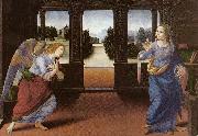 LORENZO DI CREDI Annunciation (detail) sg oil painting reproduction
